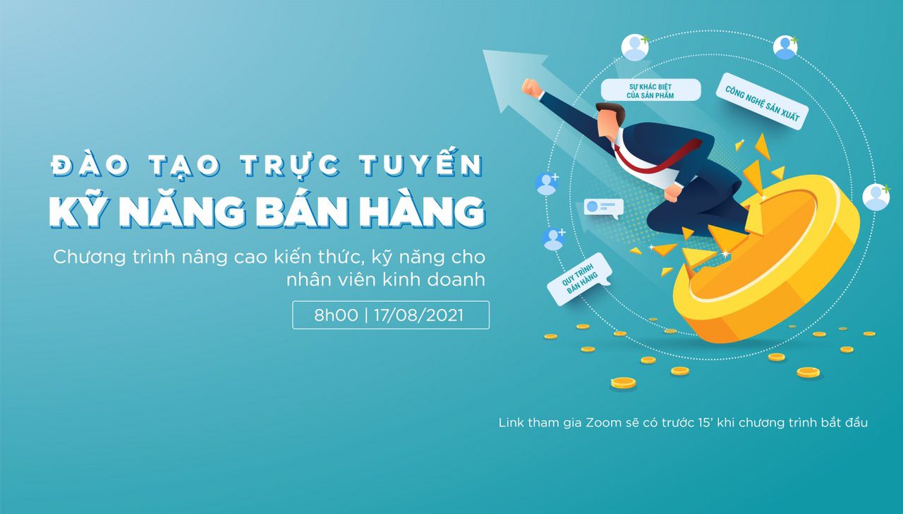 Công ty Gạch Ốp Lát Hòa Bình Minh đào tạo trực tuyến kỹ năng bán hàng cho nhân viên kinh doanh