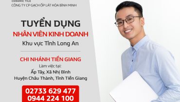 Tuyển dụng Nhân viên Kinh doanh khu vực tỉnh Long An – CN Tiền Giang