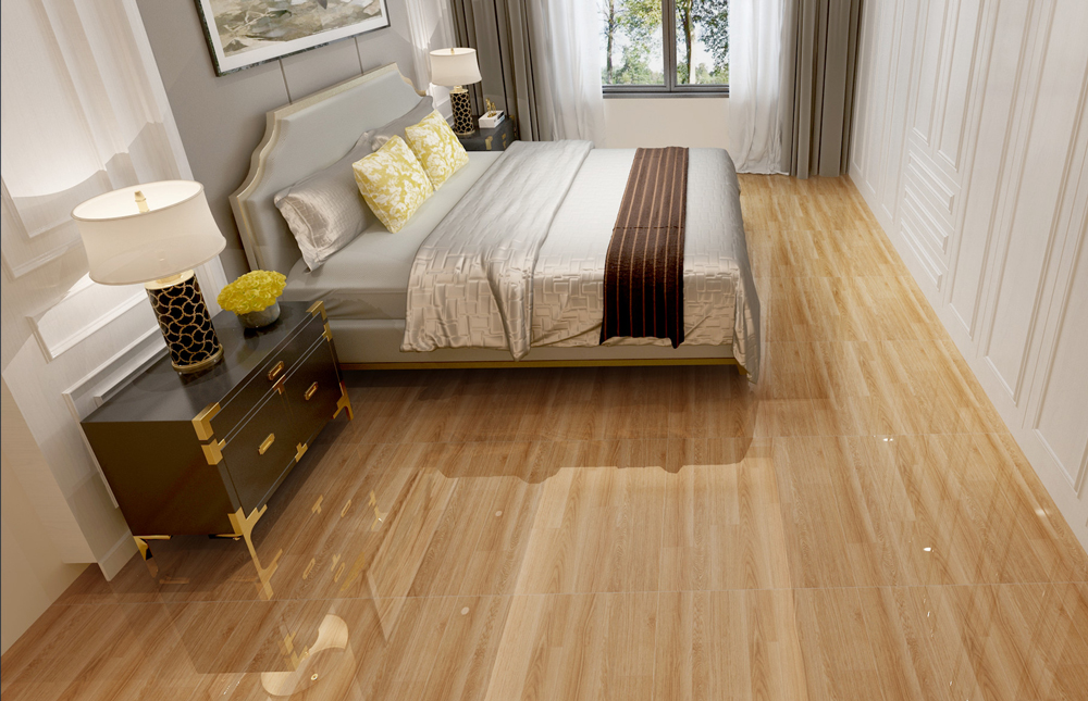 lựa chọn gạch lát nền vân gỗ cho phòng ngủ
