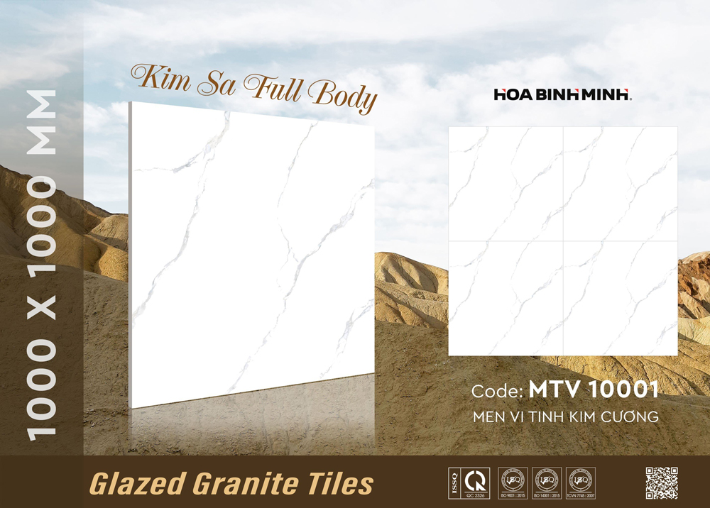 Sản phẩm gạch khổ lớn đột phá - MTV 10001/ size 1000x1000mm/ Gạch Granite