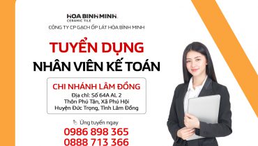 Tuyển dụng Nhân viên kế toán làm việc tại Chi nhánh Lâm Đồng