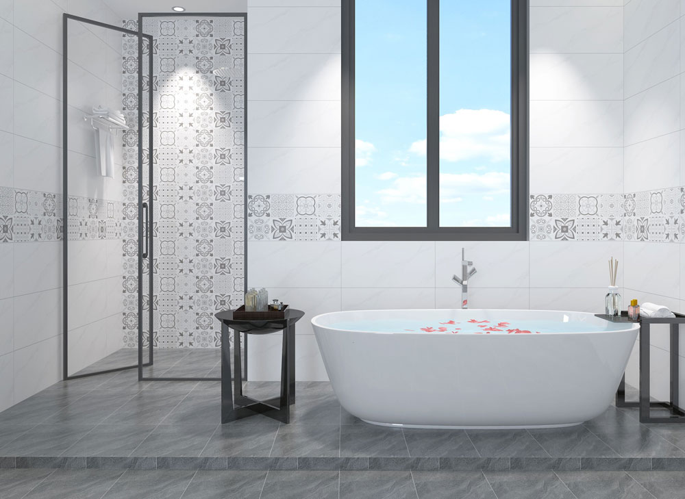 Phòng tắm tối giản hiện đại mang phong cách Bắc âu.