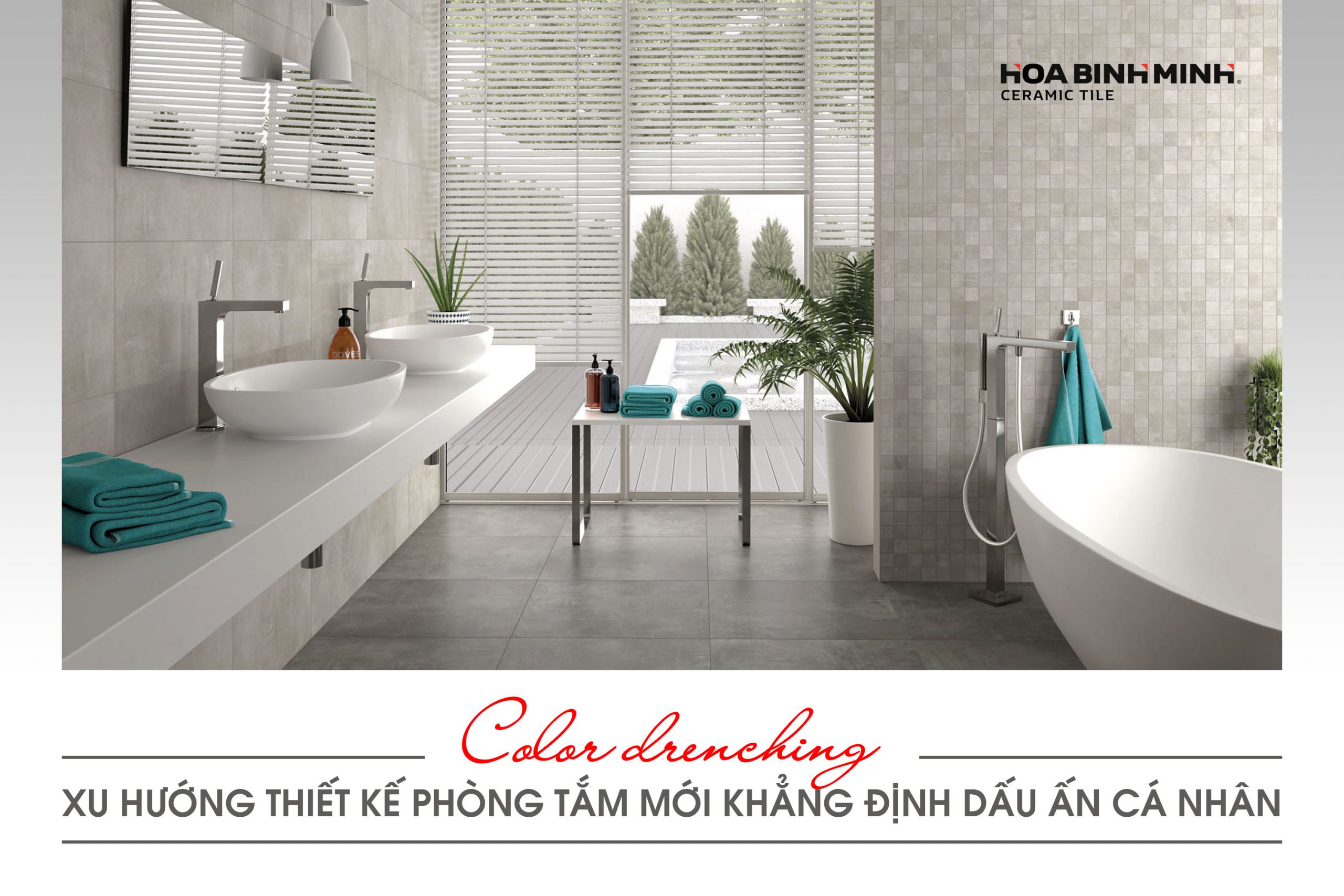 COLOR DRENCHING – XU HƯỚNG THIẾT KẾ PHÒNG TẮM MỚI KHẲNG ĐỊNH DẤU ẤN CÁ NHÂN