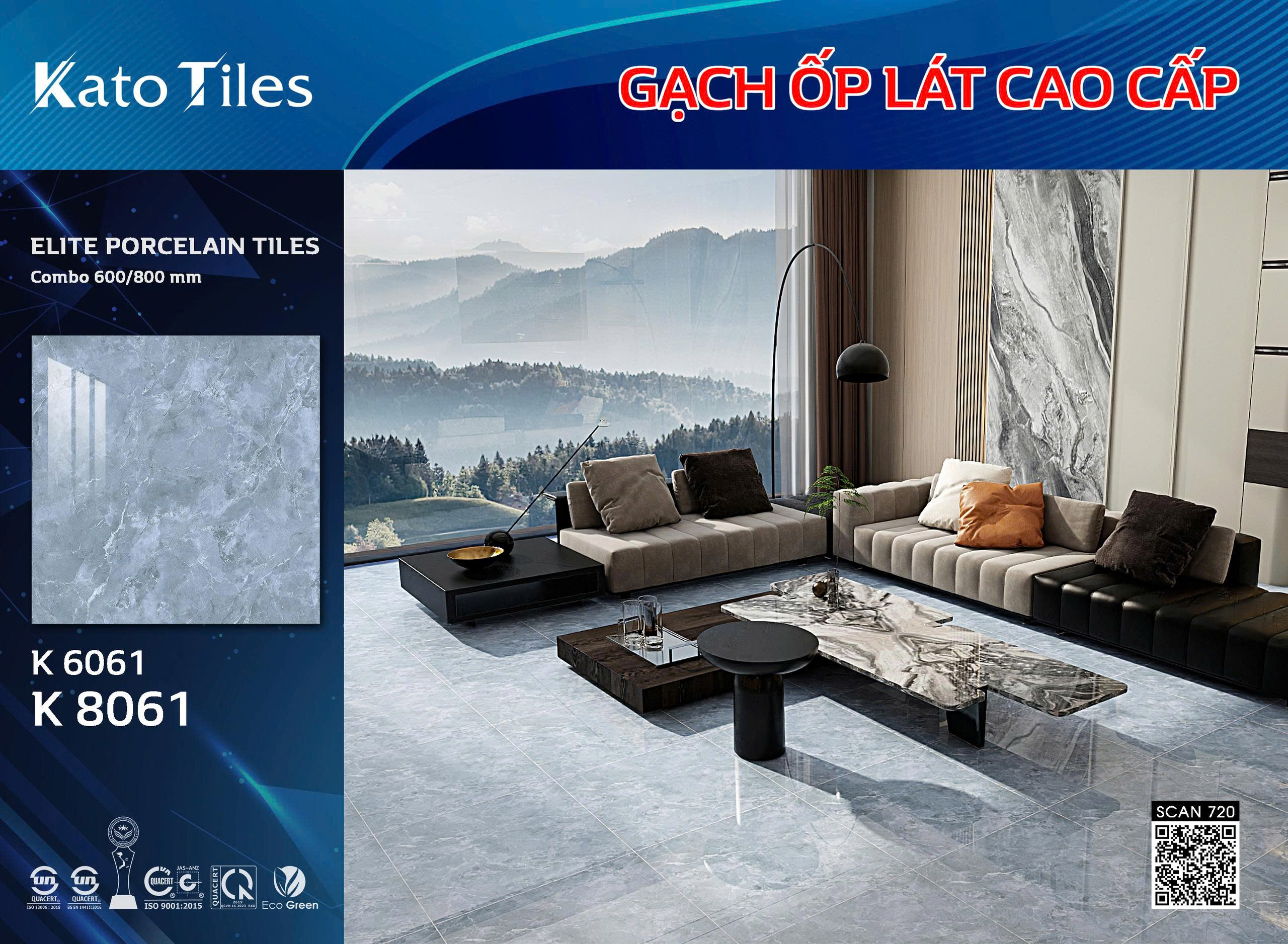 Gạch vân đá dòng Elite Porcelain Tiles