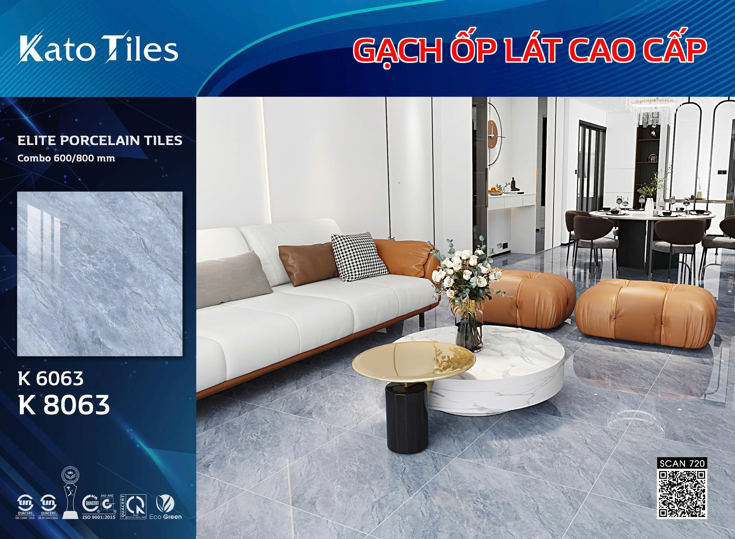 Gạch vân đá dòng Elite Porcelain Tiles