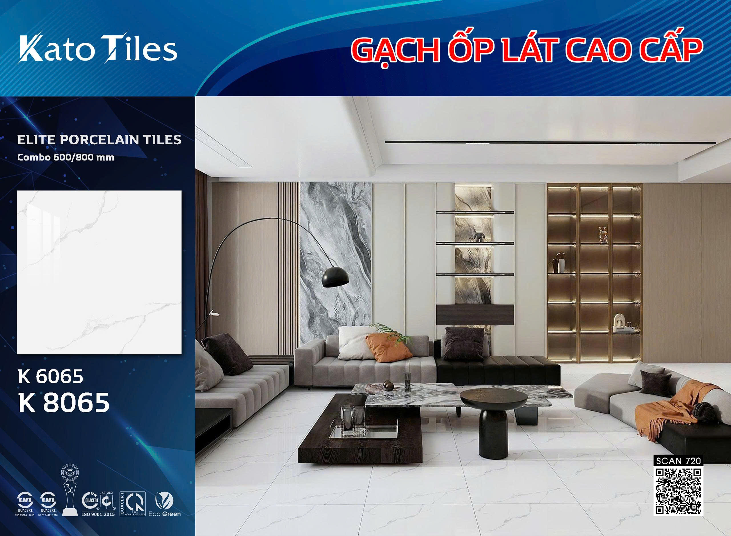Gạch vân đá dòng Elite Porcelain Tiles