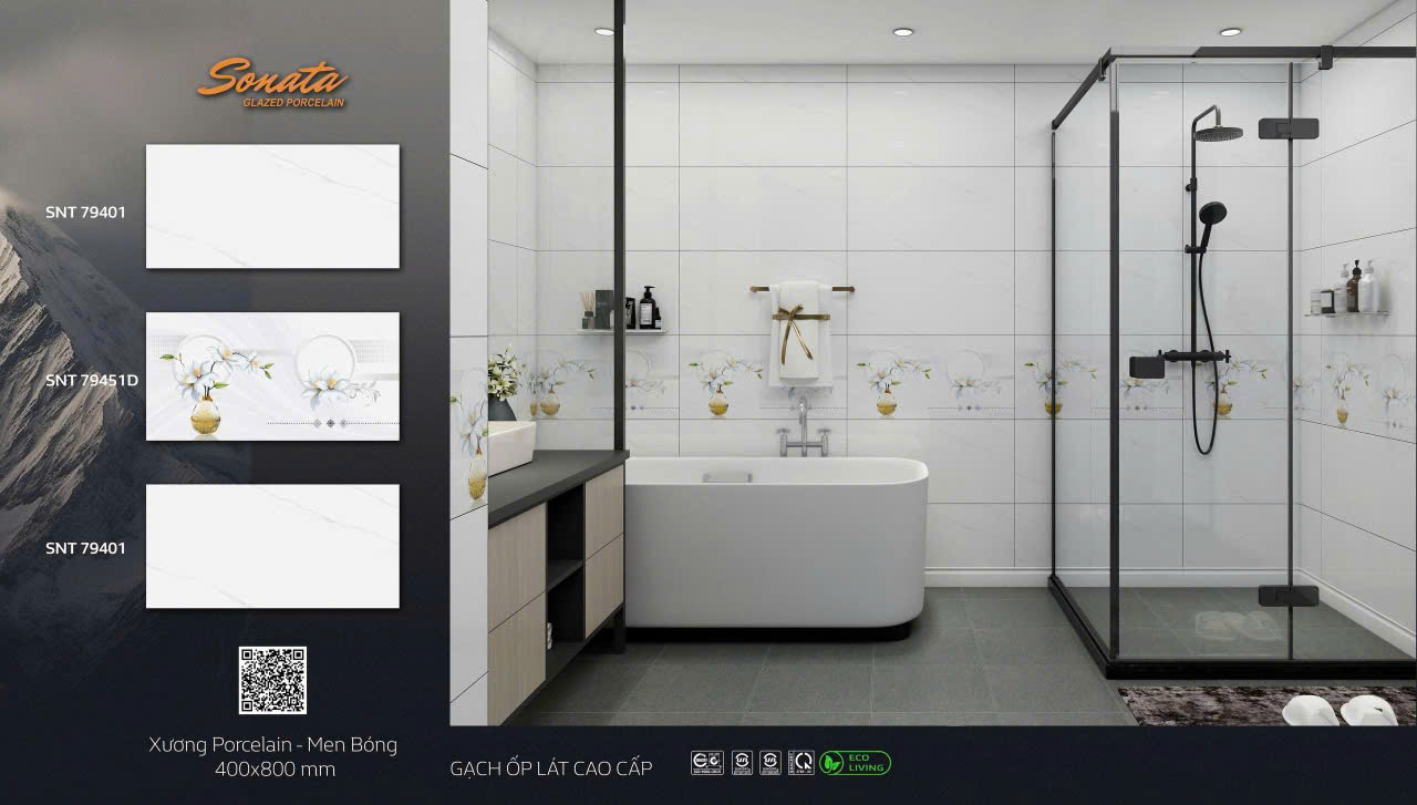 Gạch ốp tường nhà tắm